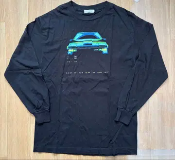 선루프 자동차 그래픽 프린트 티셔츠