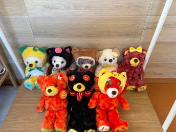 곰 봉제 인형 세트 약 30cm 8개