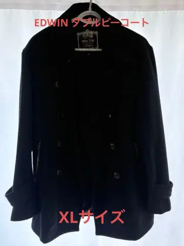 레어 EDWIN BLUE TRIP 울 더블 P 코트 더블 P 코트