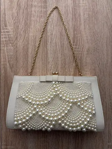 파티백 핸드백 펄 장식