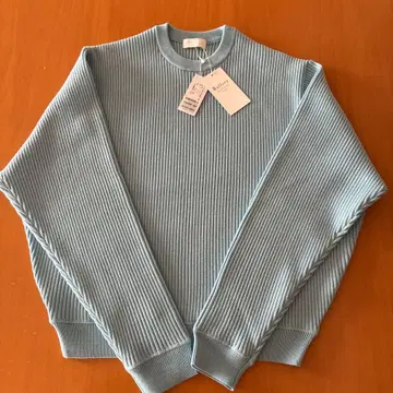 Ballay 리브 긴팔 스웨터 라이트 블루