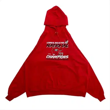 조지아 칼리지 로고 불독 후드 맨투맨 구제 의류 남성용 XXL