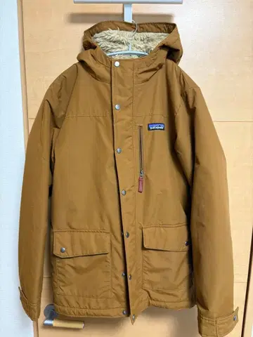 중고 Patagonia 후드 부착 자켓 브라운 보이즈 XL