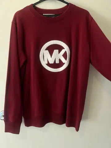 MICHAEL KORS 로고 자수 버건디 트레이닝복