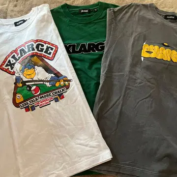 XLARGE 티셔츠 3장 세트