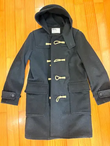 마가렛호웰 두툼한 울 롱 더플 코트