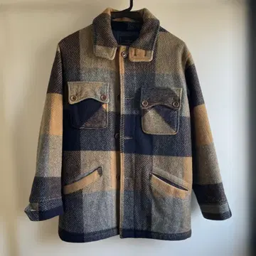 VAN 울 자켓 체크 CPO M 밴 밴