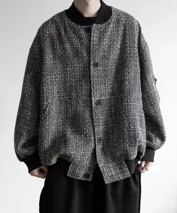 [ RUUBON ] 8800엔 트위드 벌룬 MA-1 블루종