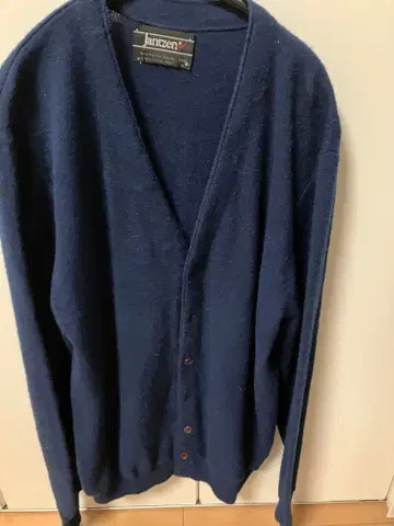 Jantzen 네이비 가디건 TALL