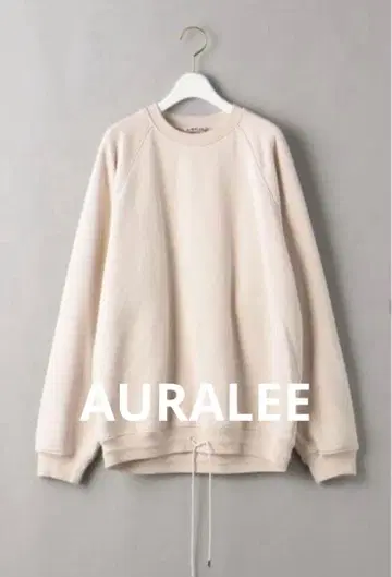 AURALEE 드로우 스트링 트레이닝복