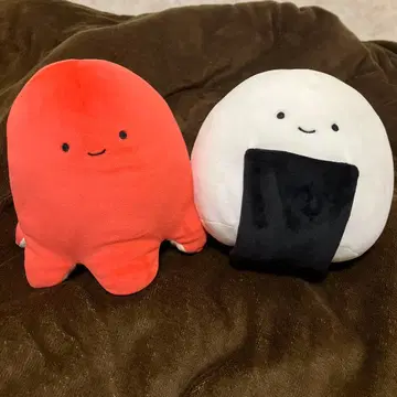 [닛코리노 파크 한정판] 작은 봉제 인형 문어 소시지 오니기리