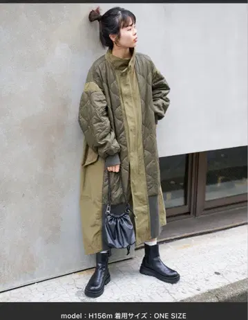 etsinta 롱 미니 퀼팅 코트