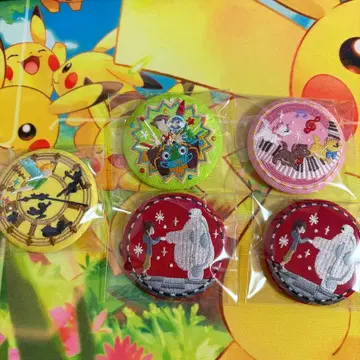 디즈니 자수 캔뱃지 세트