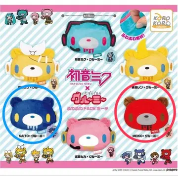 가챠가챠 하츠네 미쿠 그루미 후와후와 FACE 파우치