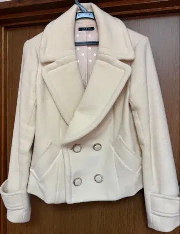 아이보리 더블 브레스트 자켓