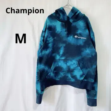 새상품급 Champion 후드 부착 후드티 M/M 틸 속기모