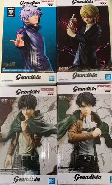 Grandista-크라피카, 리바이, 엘렌, 고죠 사토루 4체 세트