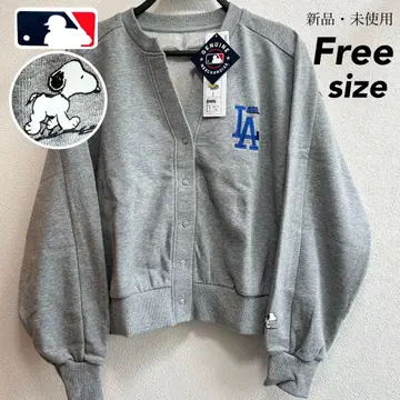 [ PEANUTS x MLB 콜라보 ] 다저스 V넥 가디건 스누피