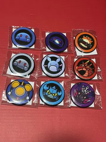 오레카 배틀 캔뱃지 9개 세트