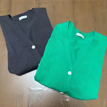 면 혼방 가디건 2장