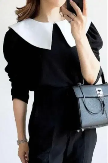 빅 칼라 퍼프 슬리브 티셔츠, NOSTALGIA