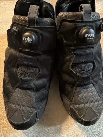 리복 인스타 펌프 스니커즈 28cm 블랙