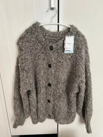 새상품 시마무라 hideka님 콜라보 2way 그레이 가디건 M