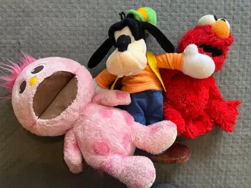 엘모 구피 모피 봉제 인형 세트