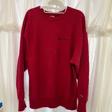 Champion 레드 크루넥 트레이닝복