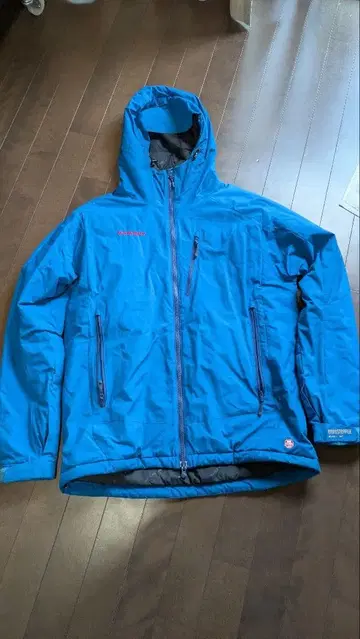 MAMMUT 후드 부착 다운 자켓 ASIA L 사이즈 파랑
