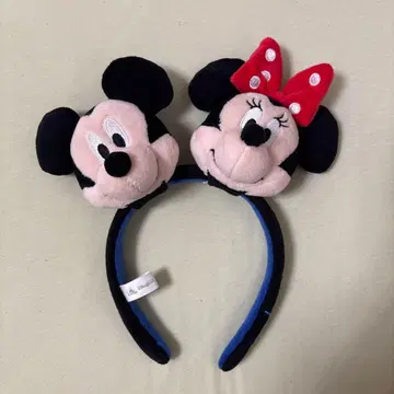 미키 미니 봉제 인형 머리띠