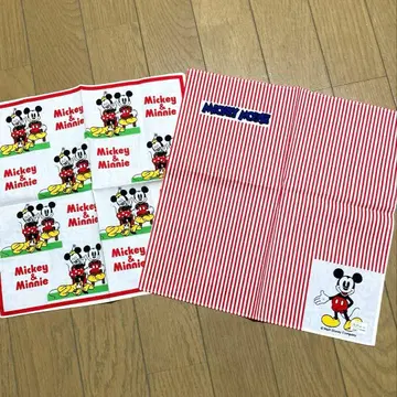 새상품 디즈니 레트로 미키 & 미니 손수건