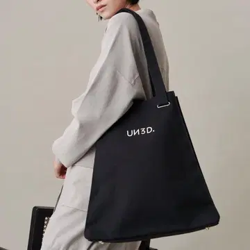 언리드 오리가미 플리츠 토트백 서브백 A4 가능 블랙