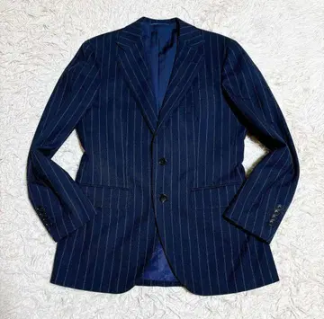 빔즈 F BEAMS F 테일러드 자켓 단작 3B 스트라이프