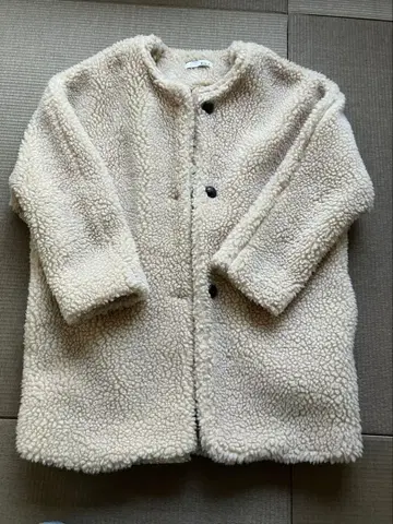 Via.J 보아 자켓 크림색