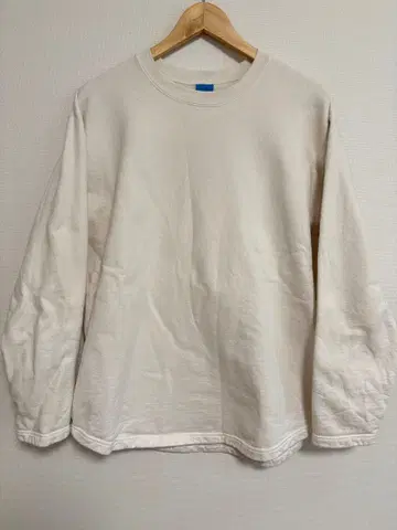 Good On 구드온 라글란 크루 맨투맨 내추럴 화이트 L