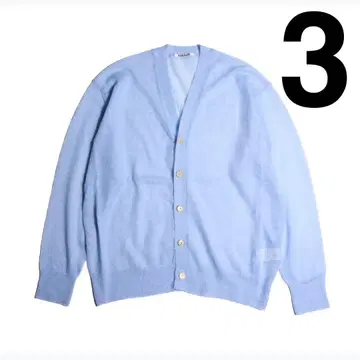 오라리 키드 모헤어 시어 니트 가디건