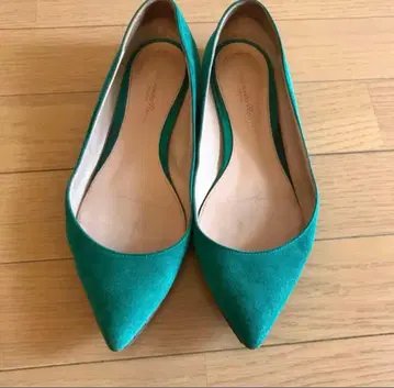 지안비토 로시 플랫 펌프스 36 23.0 상당 그린