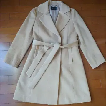 shallish 베이지 롱 코트 벨트 포함