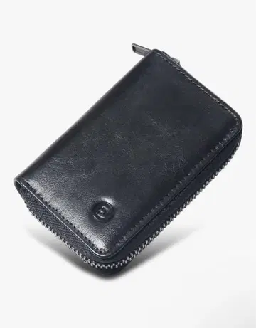 천연 가죽 Modiko 카드 케이스 남성용 블랙