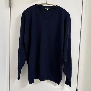 Herno 다크 네이비 네이비 V넥 니트