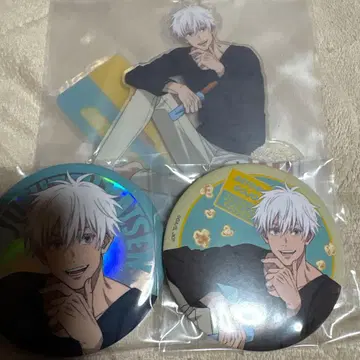 주술회전 세가 럭키 쿠지 고죠 사토루 아크릴 스탠드 캔뱃지
