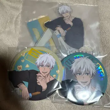 주술회전 세가 럭키 쿠지 고죠 사토루 아크릴 스탠드 캔뱃지