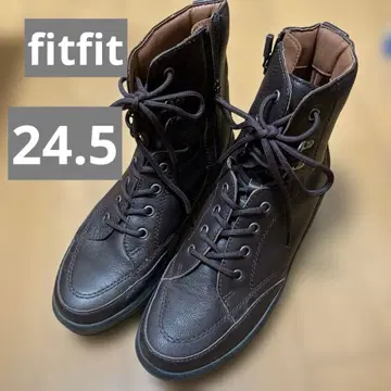 fitfit 부츠 레이스업 지퍼 부츠