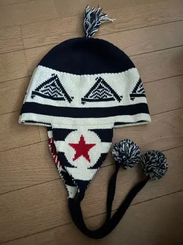 하루카미라이 플랩 니트 모자 삿포로