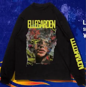 ELLEGARDEN 롱 슬리브 T셔츠 블랙 ( XL )