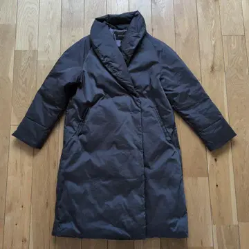 UNTITLED 다크 그레이 색상 롱 코트 다운 코트 4 사이즈