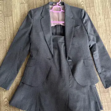 AOKI LES MUES 그레이 스커트 수트 SS