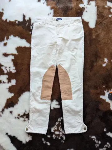 랄프 로렌 키즈 코듀로이 무릎 패치 승마 바지