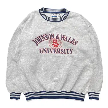 USA 구제 의류 존슨 앤 웨일스 대학 칼리지 맨투맨 트레이닝복